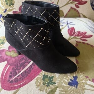 Impo Black Studded Ankle Booties
